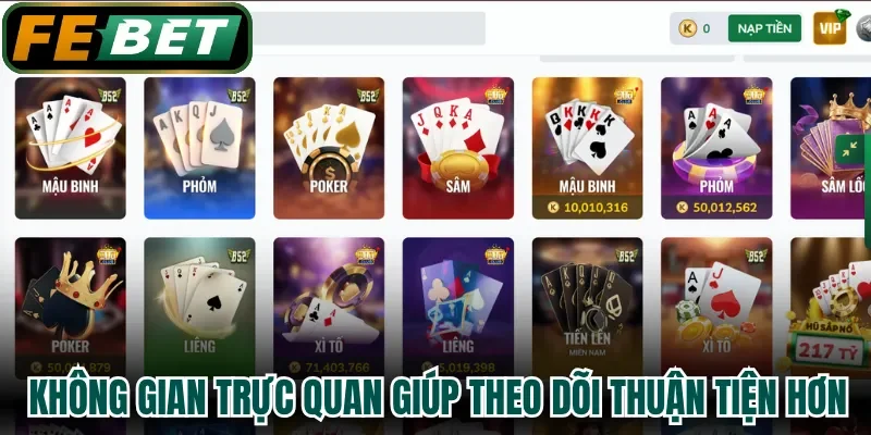 Không gian trực quan giúp theo dõi thuận tiện hơn