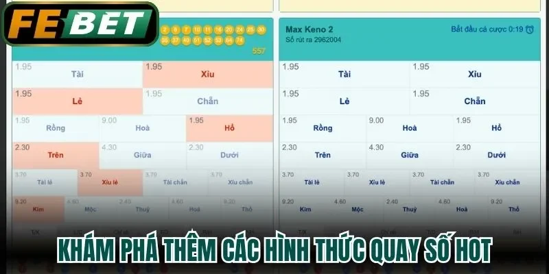 Khám phá thêm các hình thức quay số hot