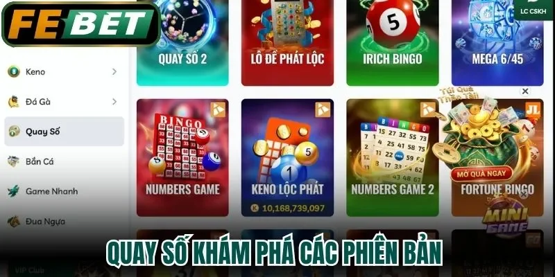 Quay số khám phá các phiên bản